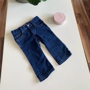 Cropped denim jeans